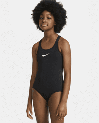 Nike Essential Big Kids Girls Racerback 1 Piece Swimsuit